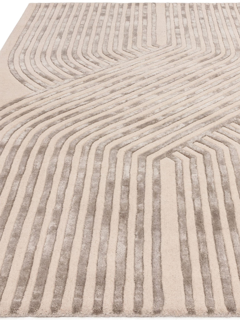 Asiatic Rugs cream Matrix Solstice rug 55% wool 45% viscose, UK version