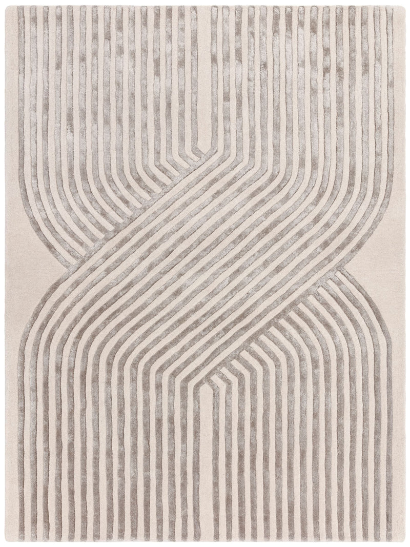 Asiatic Rugs cream Matrix Solstice rug 55% wool 45% viscose, UK version