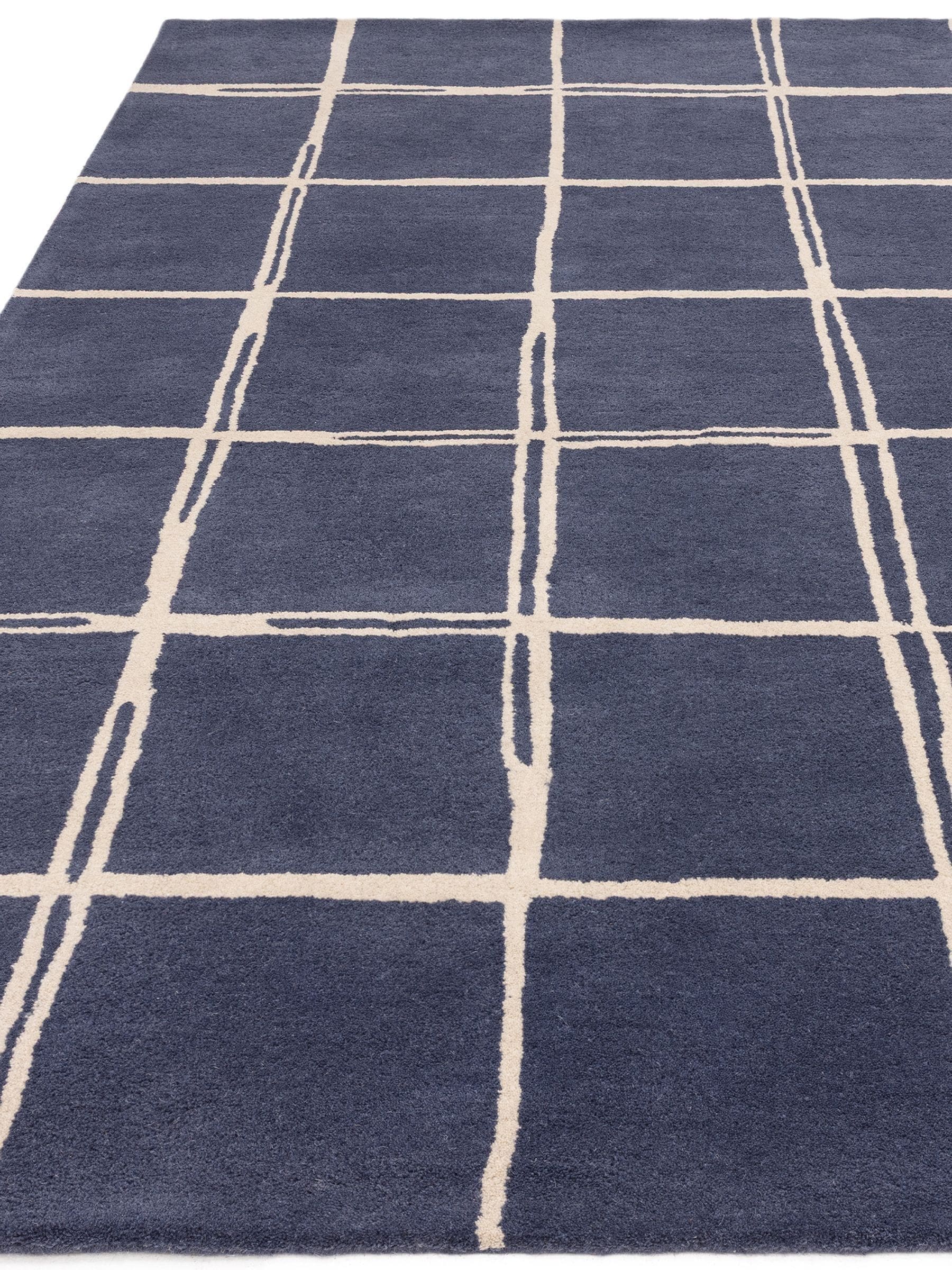 Asiatic Rugs Blue Albany hand-tufted wool rug - British product