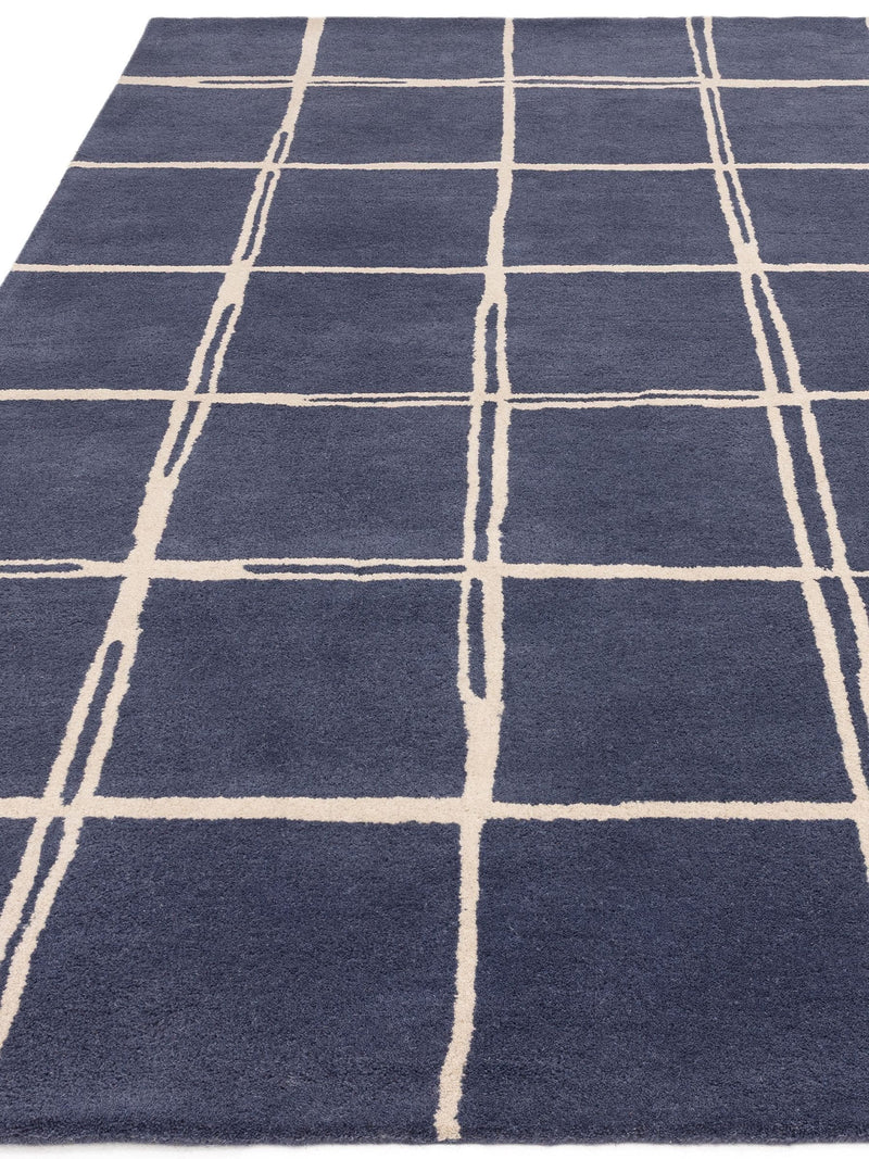 Asiatic Rugs Blue Albany hand-tufted wool rug - British product