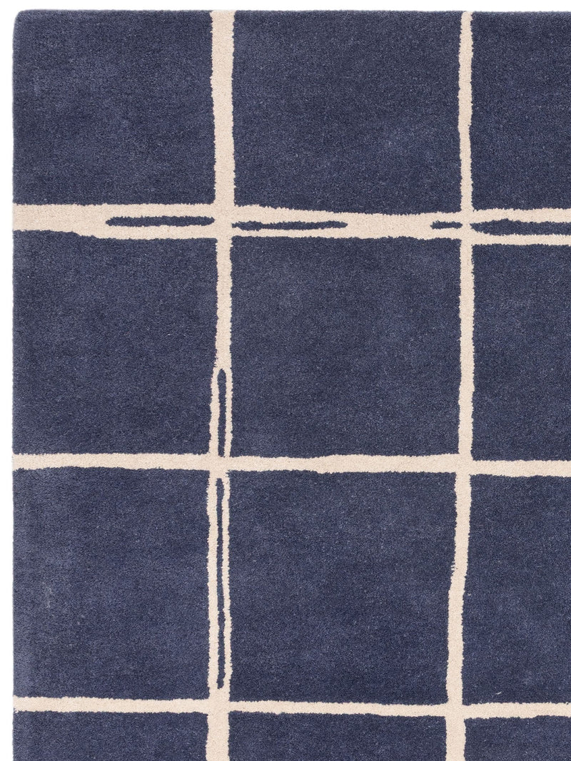 Asiatic Rugs Blue Albany hand-tufted wool rug - British product