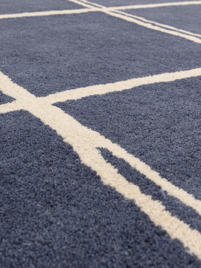 Asiatic Rugs Blue Albany hand-tufted wool rug - British product