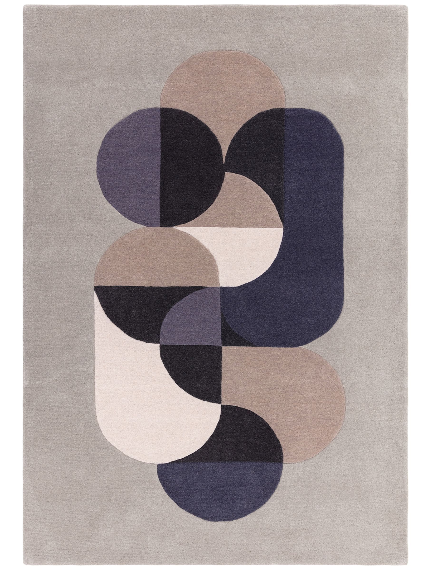 Asiatic Rugs Grey Matrix wool rug, imported from the UK