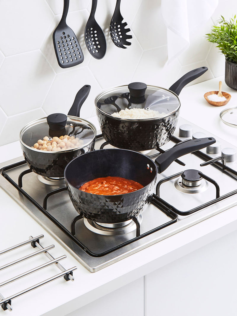 Tower Black Diamond 3Pc Pan Set