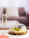Ravenshead cheese dome with wooden board, imported from the UK