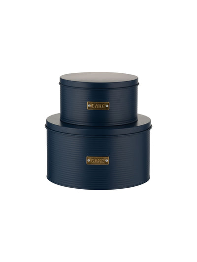Next Typhoon Navy Otto Cake Storage Tins Set of 2 - اشترِ عبر الإنترنت من McGrocer