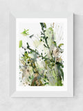 East End Prints green foliage framed art print - British product