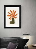 East End Prints art print of green vases and orange plant by Alisa Galitsyna, UK version