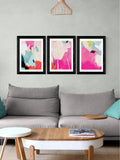 East End Prints Pink Lune triptych set, imported from the UK