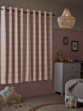 Pink Bobble Pom Eyelet Blackout Curtains