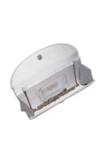 Lotus silver clutch bag with chain, imported from the UK