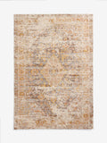 Brown Bridget oriental rug with soft chenille and recycled polyester - British product