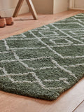 Sage Green Berber runner rug from a British brand