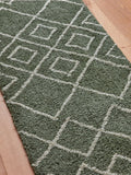 Sage Green Berber runner rug from a British brand