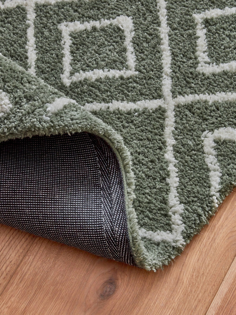 Sage Green Berber runner rug from a British brand