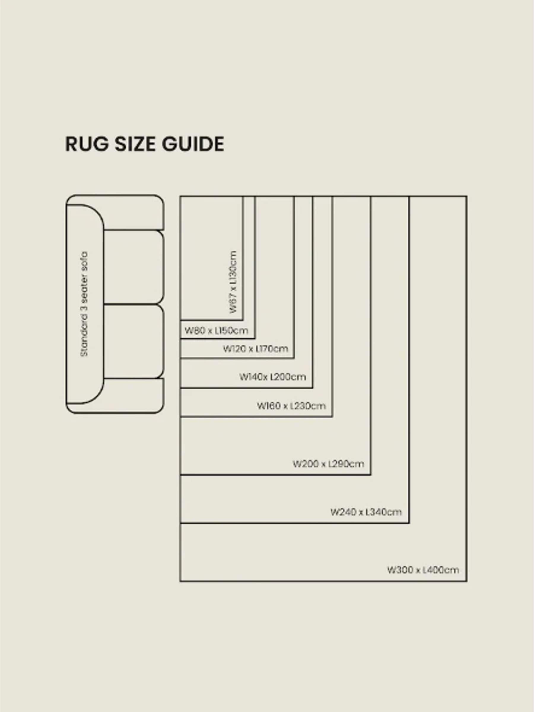 Greige abstract border rug - British product