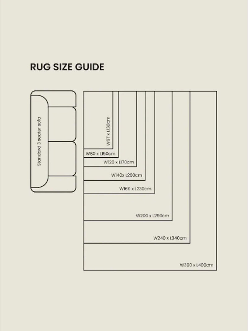 Greige abstract border rug - British product