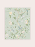 Laura Ashley wallpaper sample Green Summer Palace A4 - British product