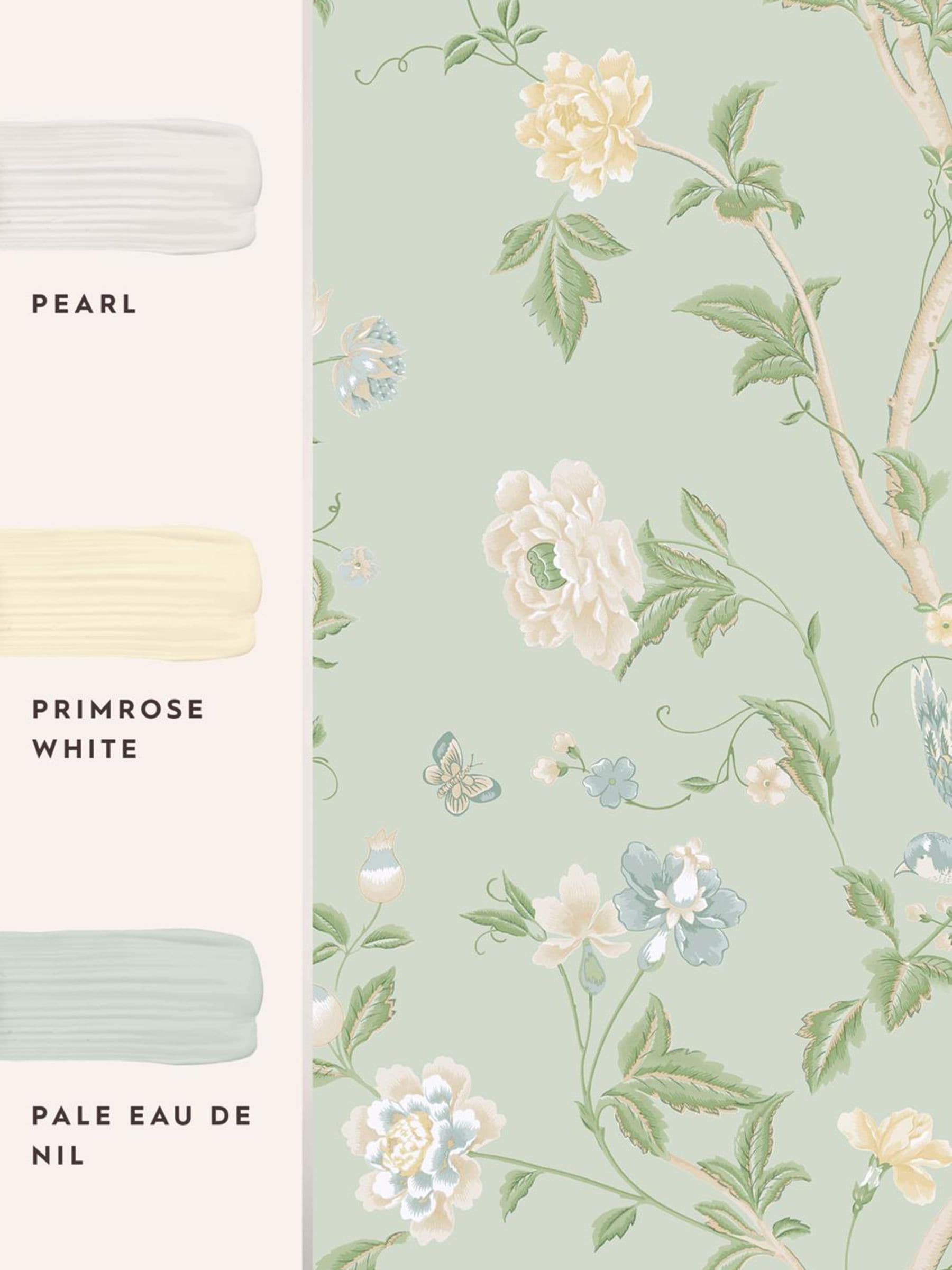 Laura Ashley wallpaper sample Green Summer Palace A4 - British product