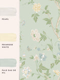 Laura Ashley wallpaper sample Green Summer Palace A4 - British product