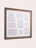 Laura Ashley bronze Cara multi-aperture photo frame 56cm x 56cm x 22cm, UK version