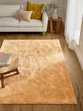 Ochre Yellow Cosy Washable Shaggy Rug
