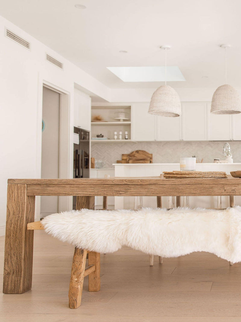 Naturally Sheepskins light grey quad sheepskin rug 180x110cm, UK version