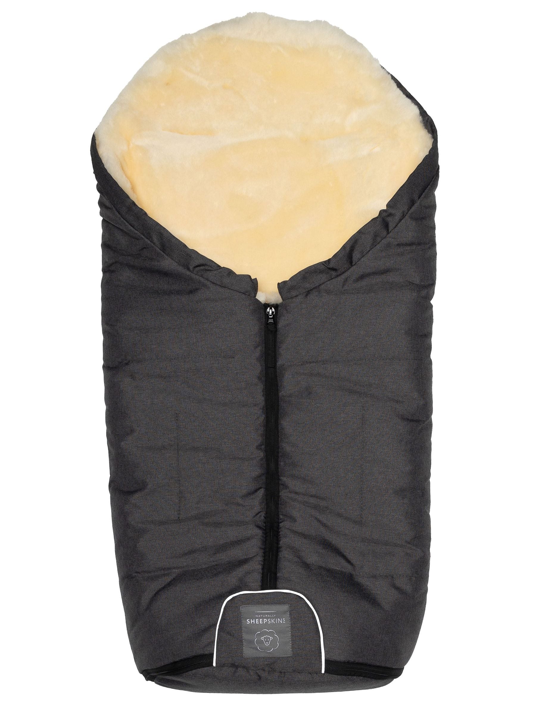 Naturally Sheepskins merino footmuff charcoal grey, UK version
