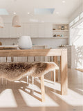 Naturally Sheepskins champagne double sheepskin rug (British brand)
