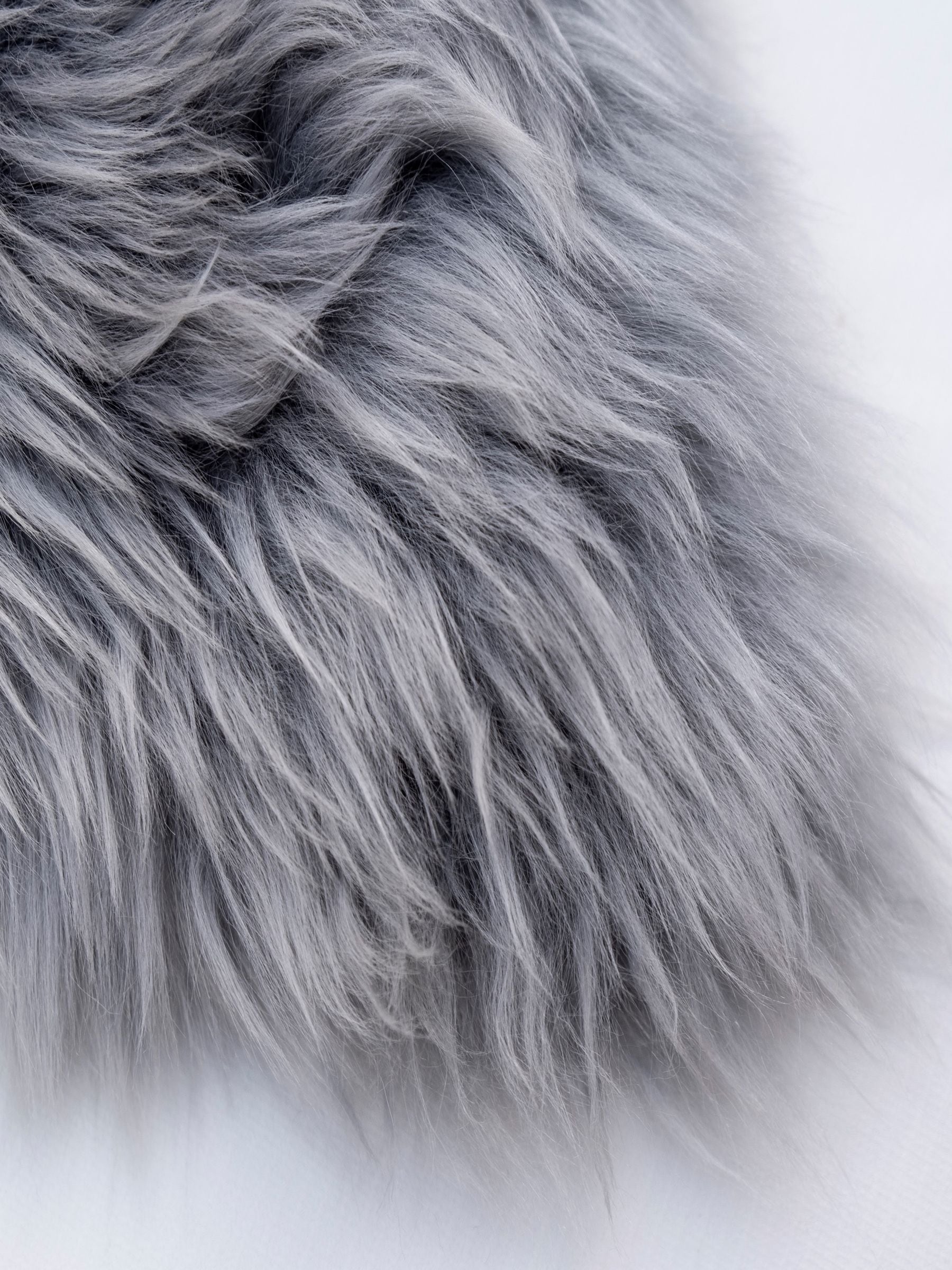 Naturally Sheepskins silver grey sheepskin rug, imported from the UK