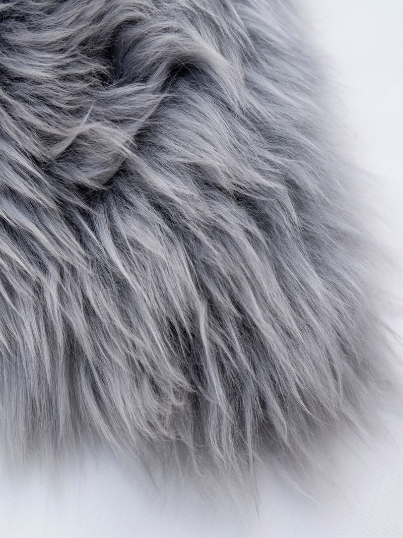 Naturally Sheepskins silver grey sheepskin rug, imported from the UK