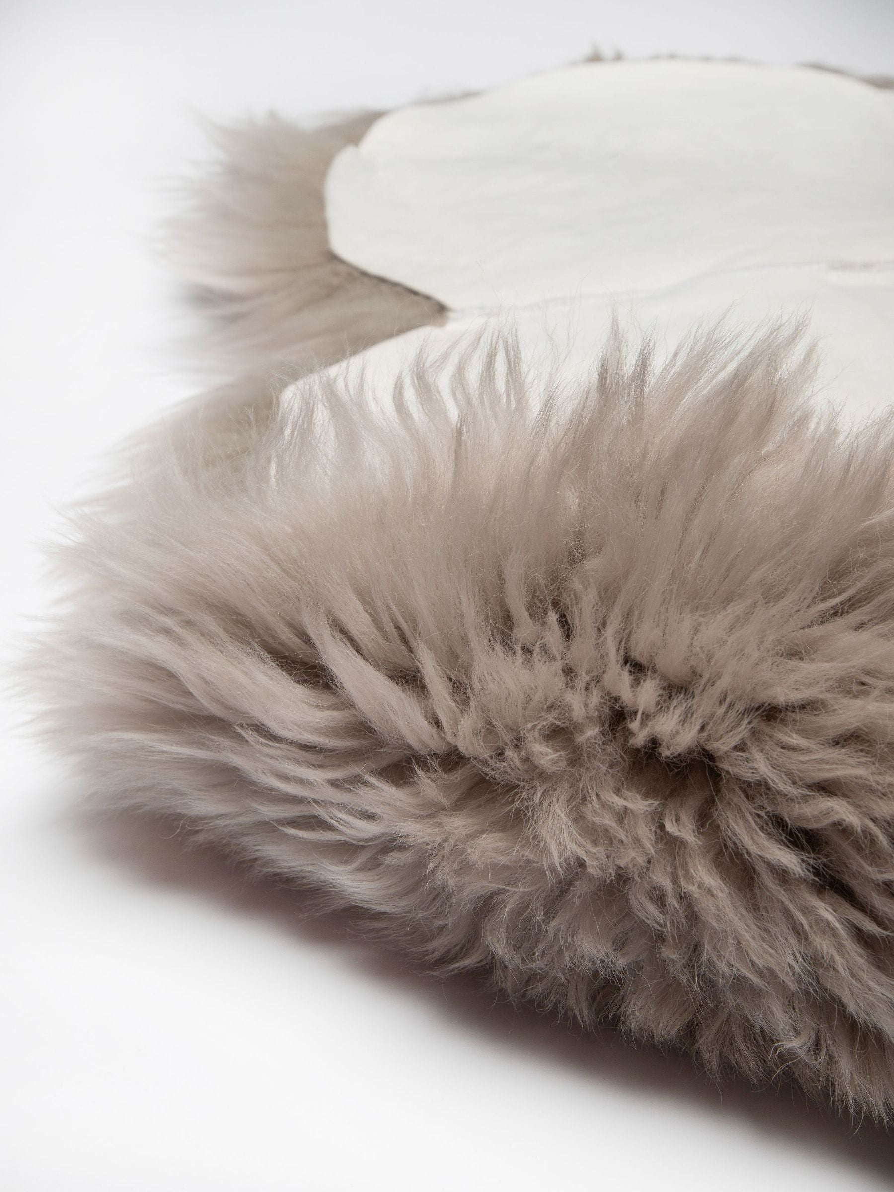 Naturally Sheepskins taupe deluxe pram liner, imported from the UK