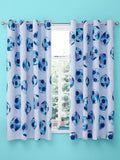 Catherine Lansfield tie dye football reversible eyelet curtains 168x183cm - British product