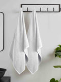 Catherine Lansfield Grey Anti Bacterial 100% Cotton Bath Sheet Towels (Set of 2, 90x140 cm)
