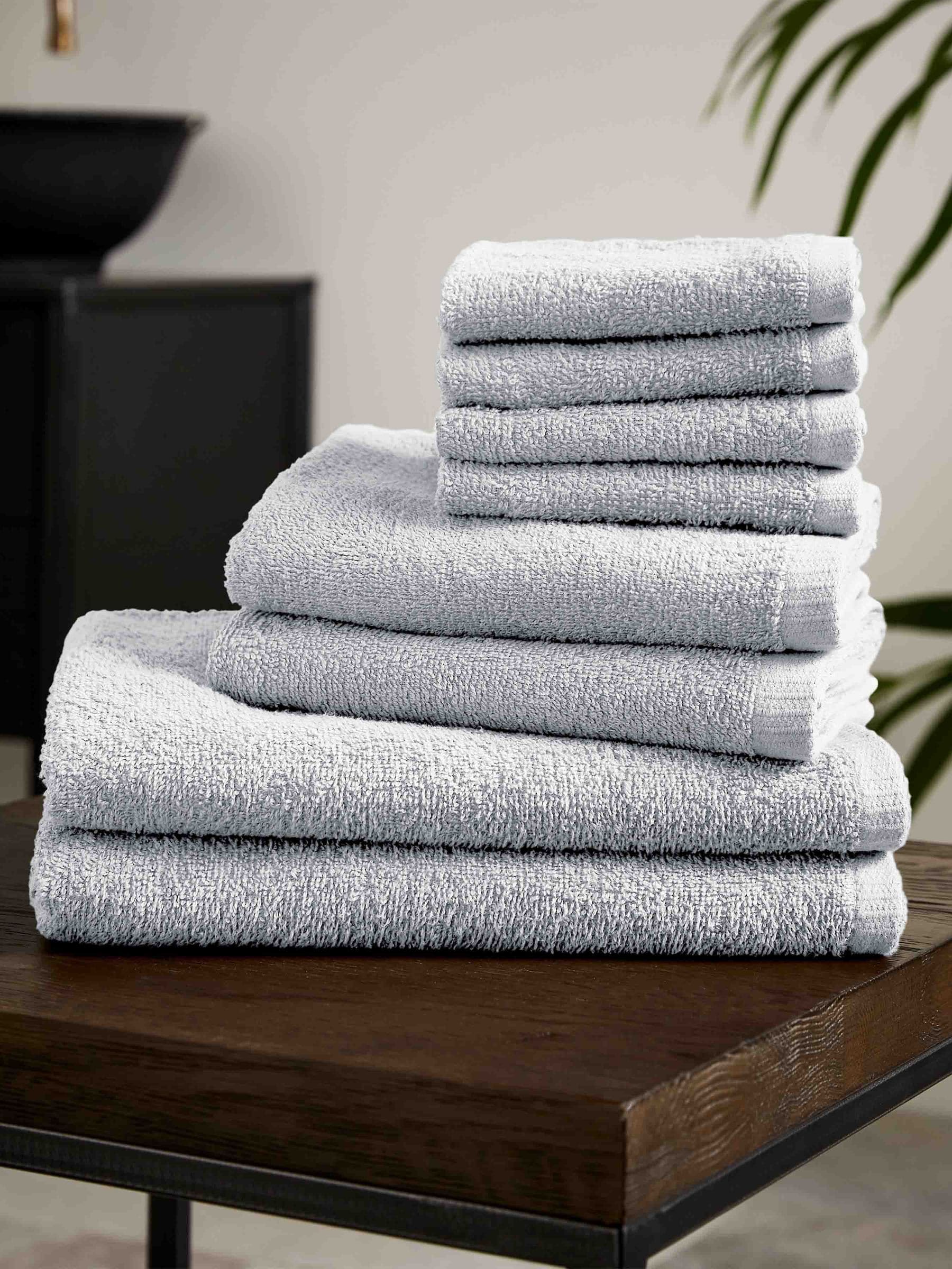 Catherine Lansfield Natural Quick Dry 100% Cotton Towel Set, 8 Piece