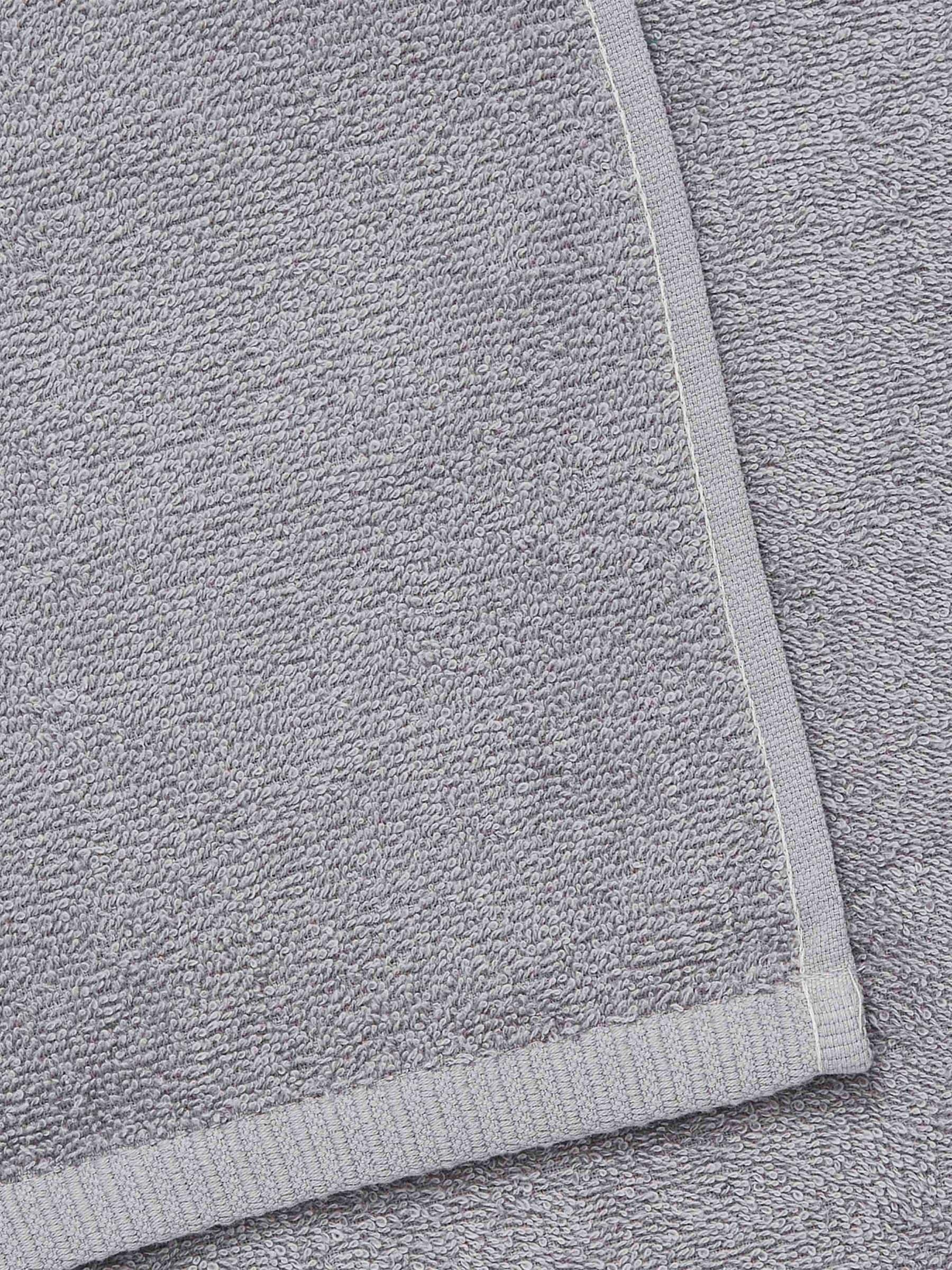 Catherine Lansfield grey cotton bath sheet towels 90x140cm - British product