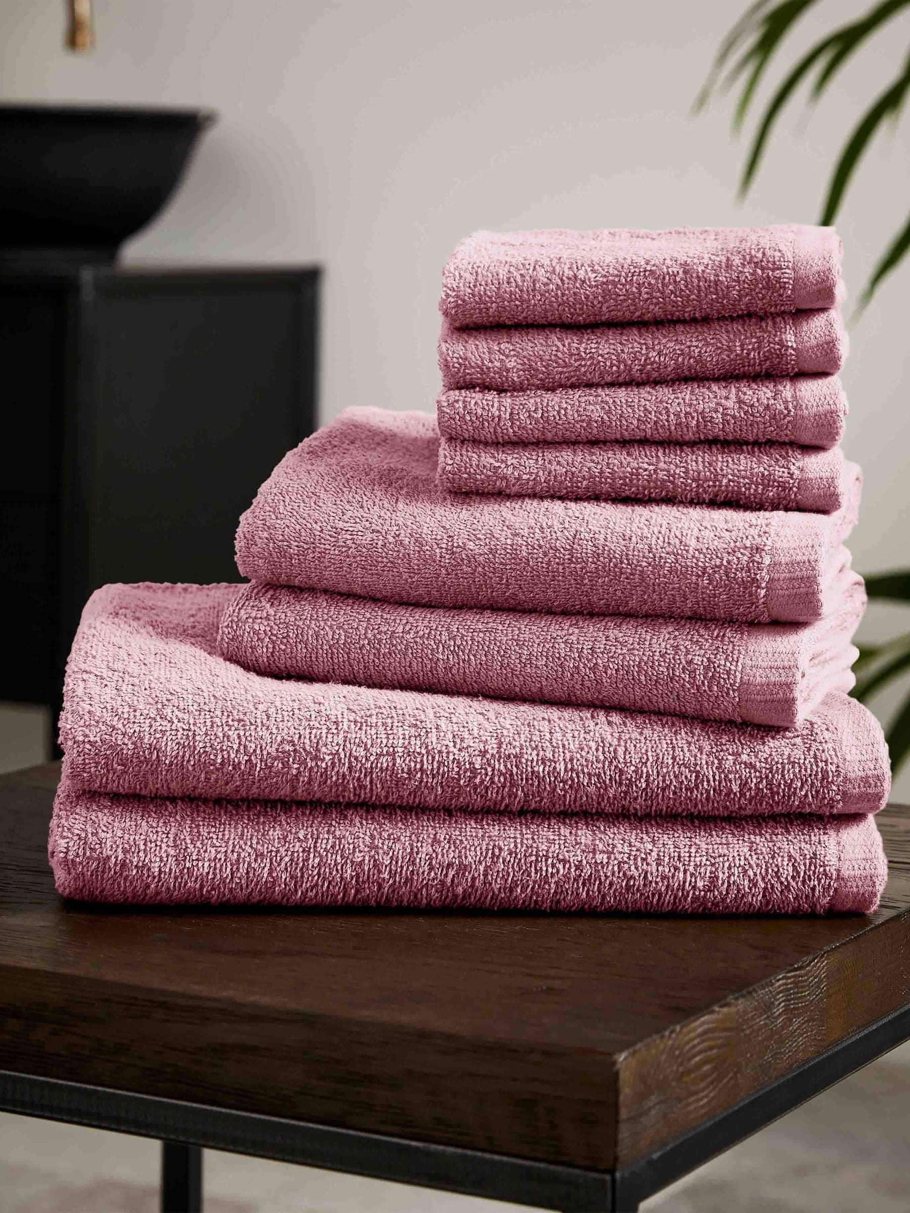 Catherine Lansfield Natural Quick Dry 100% Cotton Towel Set, 8 Piece