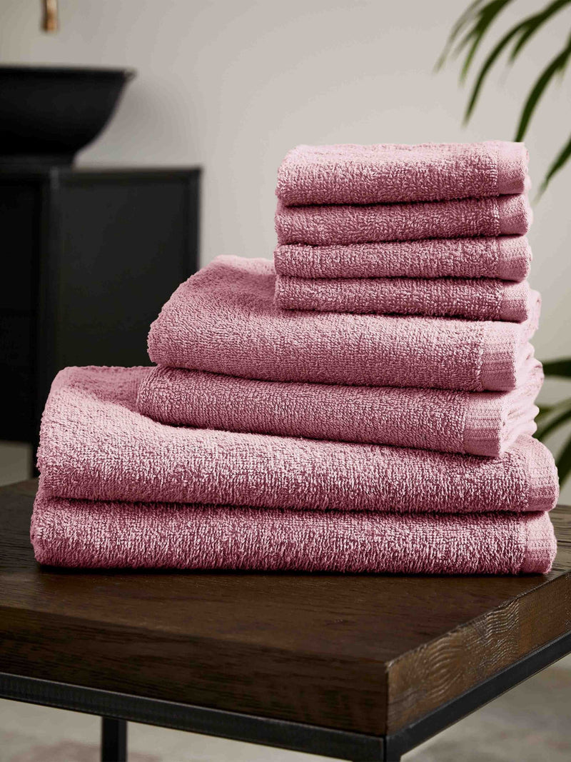 Catherine Lansfield Natural Quick Dry 100% Cotton Towel Set, 8 Piece