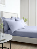 Bianca Lavender 200 thread count cotton percale fitted sheet - British product