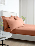 Bianca Clay 200 thread count cotton fitted sheet - British product