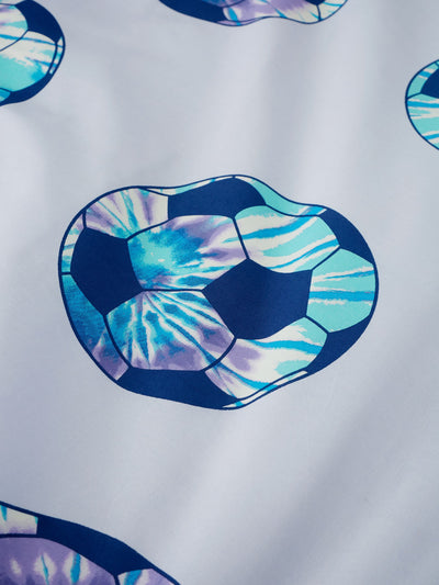 Catherine Lansfield Lilac Tie Dye Football Wende-Bettwäsche-Set