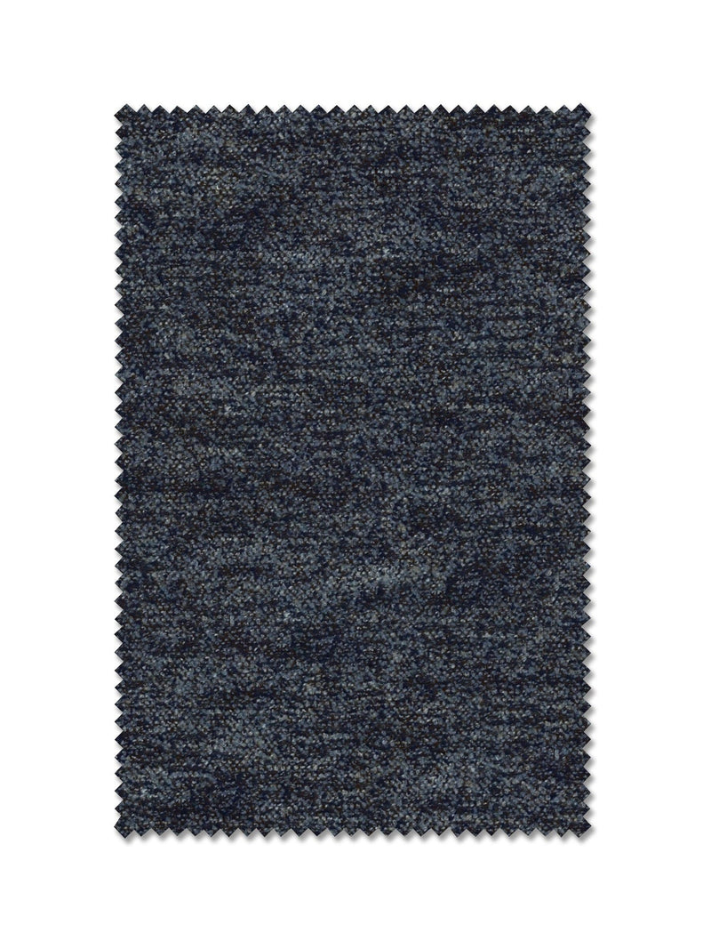 Navy blue boucle roman blind, imported from the UK