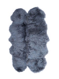 Naturally Sheepskins grey double sheepskin rug 180x110cm, imported from the UK