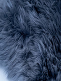 Naturally Sheepskins grey double sheepskin rug 180x110cm, imported from the UK