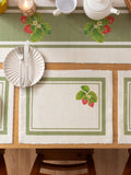 Evans Lichfield Green Strawberry placemats 46x36cm - British product