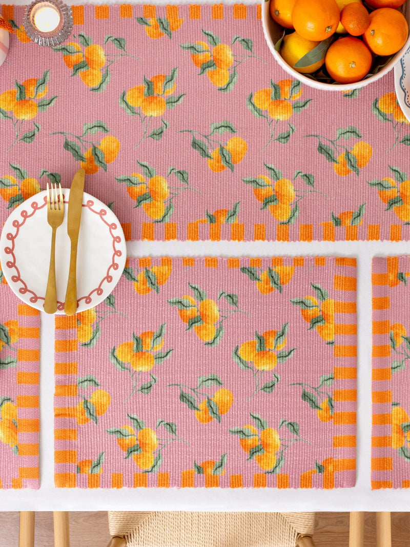 Furn Oranges table placemats set of 4 - British product