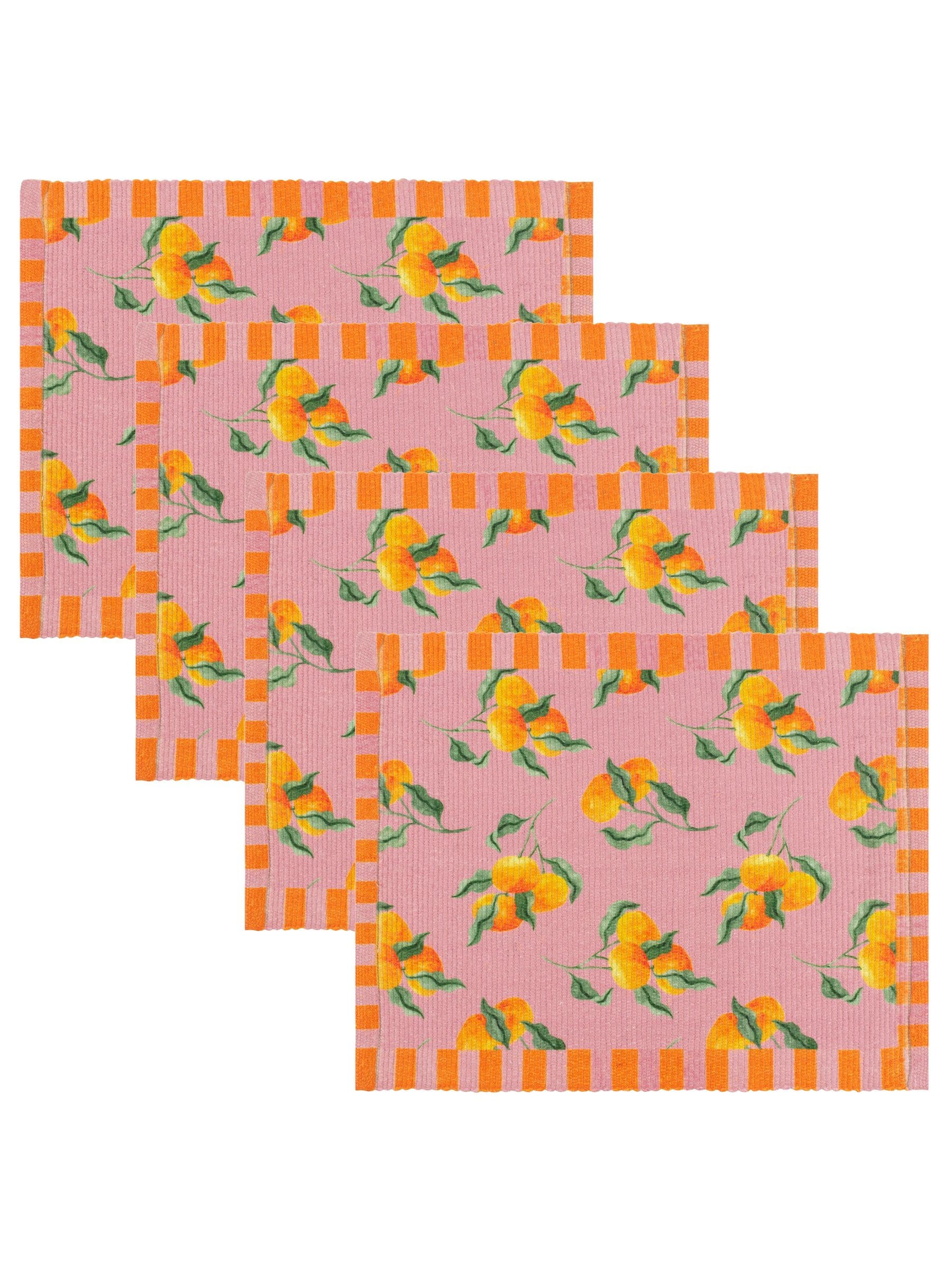Furn Oranges table placemats set of 4 - British product