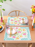 Furn Orange Honeysuckle table placemats set of 4 - British product