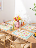 Furn Orange Honeysuckle table placemats set of 4 - British product