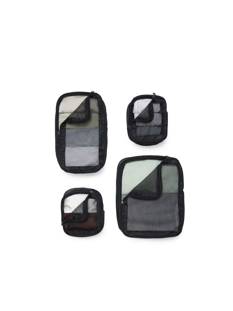 Antler black Chelsea packing cubes cotton set (British brand)